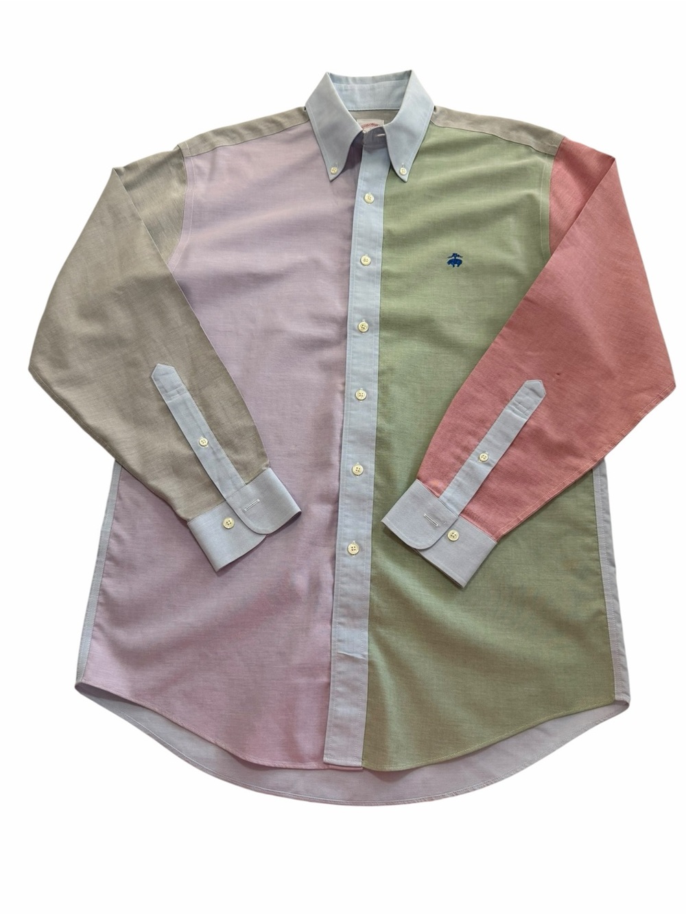 Brooks Brothers 346 Multi-panel Fun Shirt Button Down Size Small Cotton Summer - Picture 3 of 11